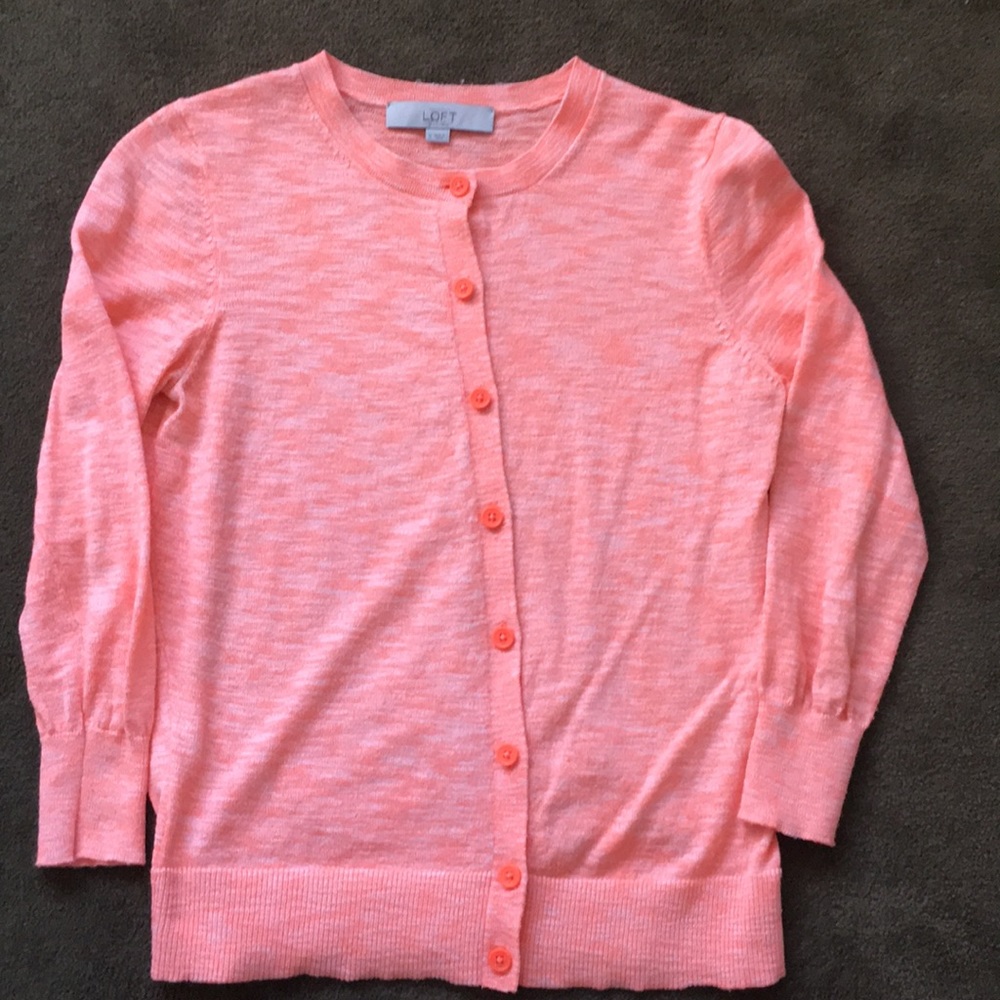 LOFT Neon Cardigan